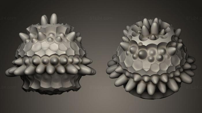 Geometric shapes (Alien Rock 3, SHPGM_0004) 3D models for cnc